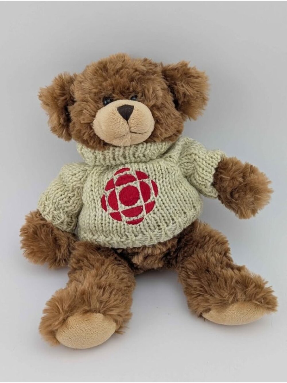 Official CBC Promo Plush Bear with Knitted Logo Sweater